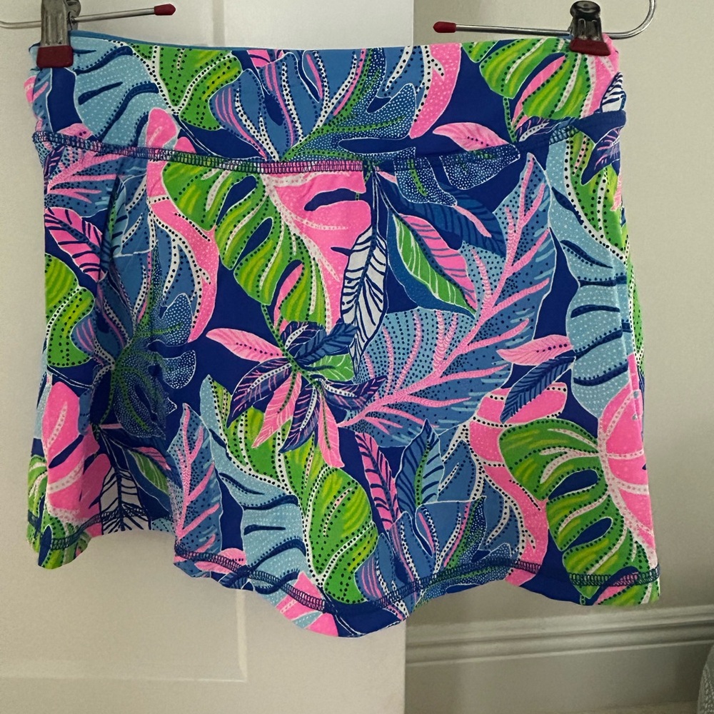 Lilly Pulitzer Luxletic Skirt in Blue and Pink